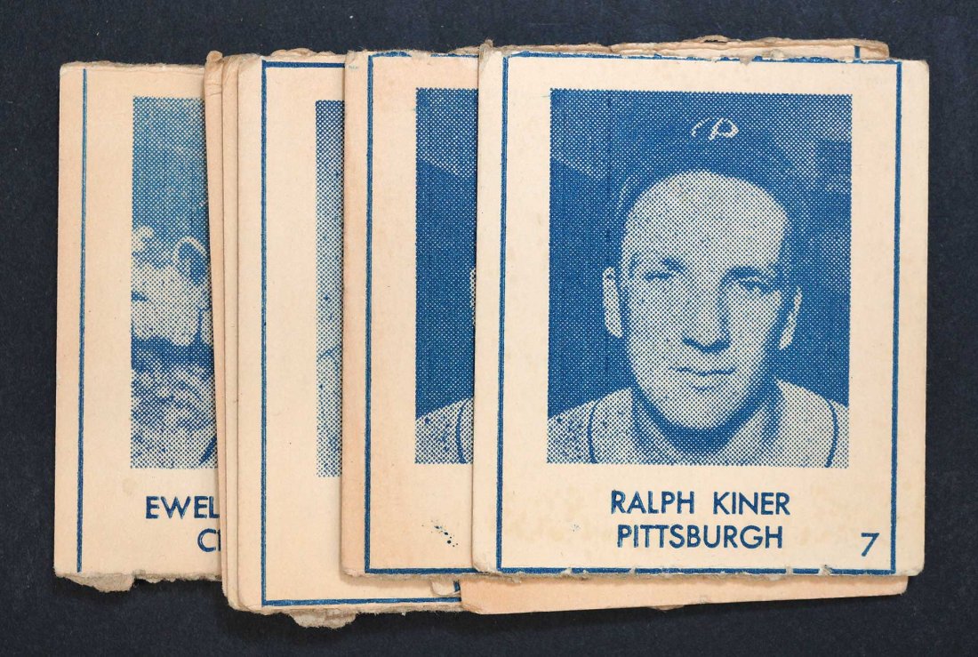 1948 Blue Tint Baseball Cards (10) including Marion (1 of 1)