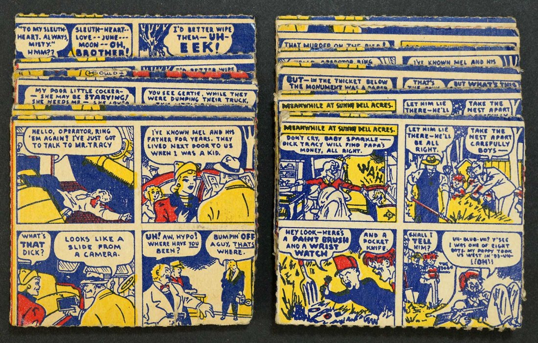 1950 Dick Tracy Candy Box Cards (13). Condition ranges (1 of 2)
