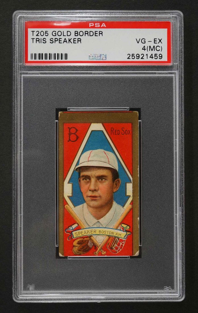 1911 T205 Gold Border Tris Speaker (PSA 4 (MC)) (1 of 2)