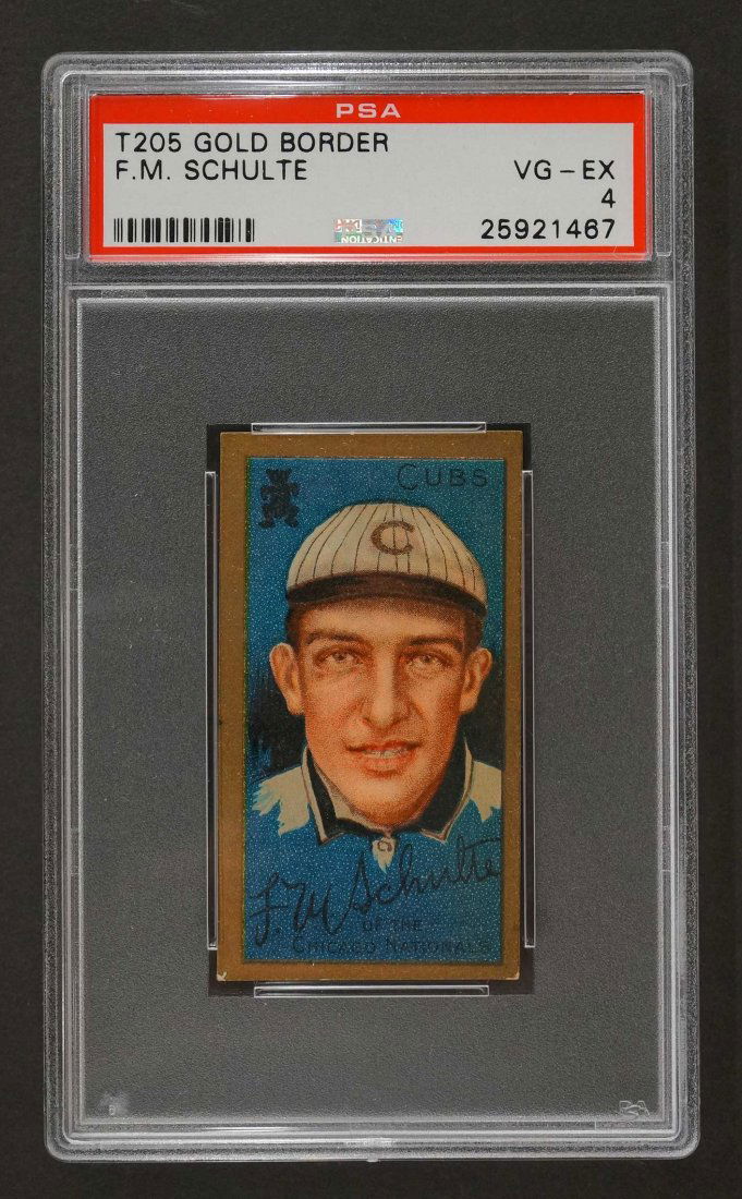 1911 T205 Gold Border F.M. Schulte (PSA 4) Provenance: (1 of 2)