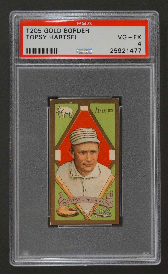 1911 T205 Gold Border Topsy Hartsel (PSA 4) Provenance: (1 of 2)