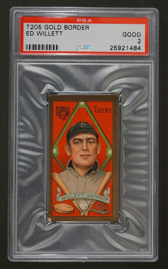1911 T205 Gold Border Ed Willwett (PSA 2) Provenance: (1 of 2)