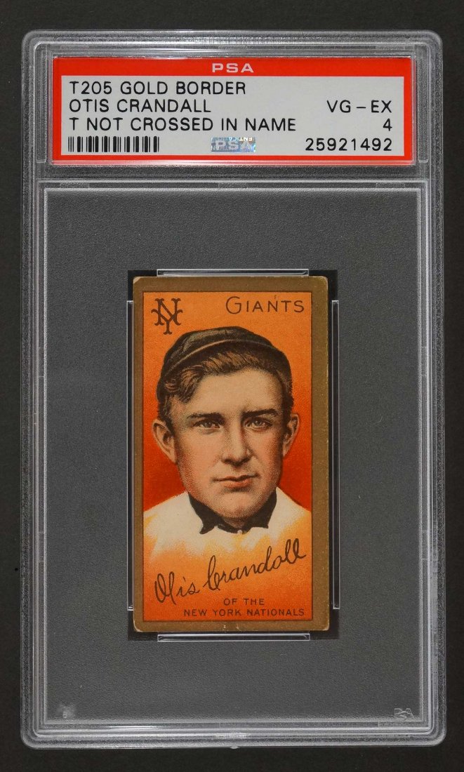 1911 T205 Gold Border Otis Crandall T Not Crossed In (1 of 2)