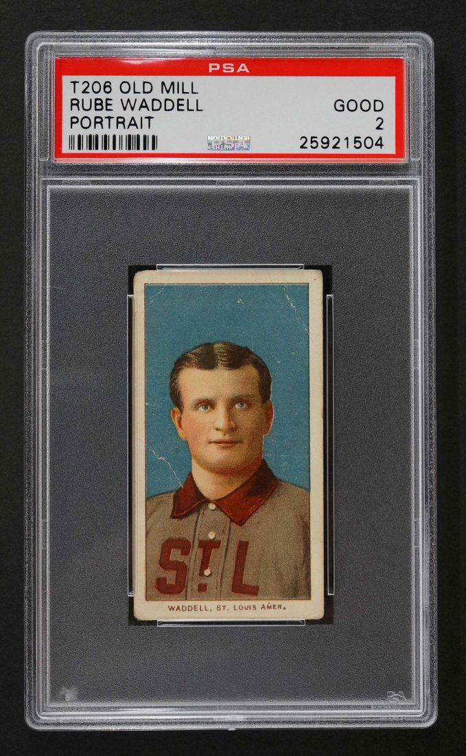 1909-11 T206 Old Mill Rube Waddell Portrait (PSA 2) (1 of 2)
