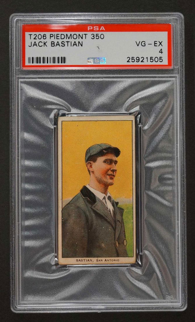 1909-11 T206 Piedmont 350 Jack Bastian (PSA 4) (1 of 1)