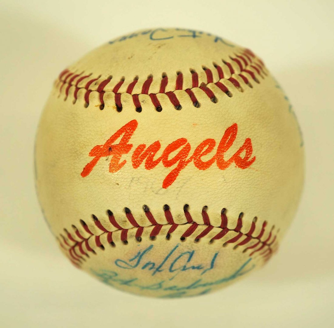 1967 Seattle Angels Team Signed Baseball. Ball includes (1 of 6)