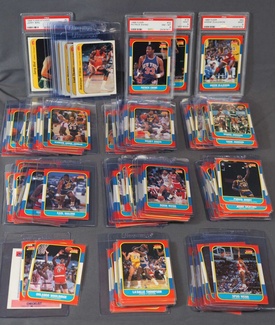 1986-87 Fleer Basketball High Grade Near Complete Set. (1 of 8)