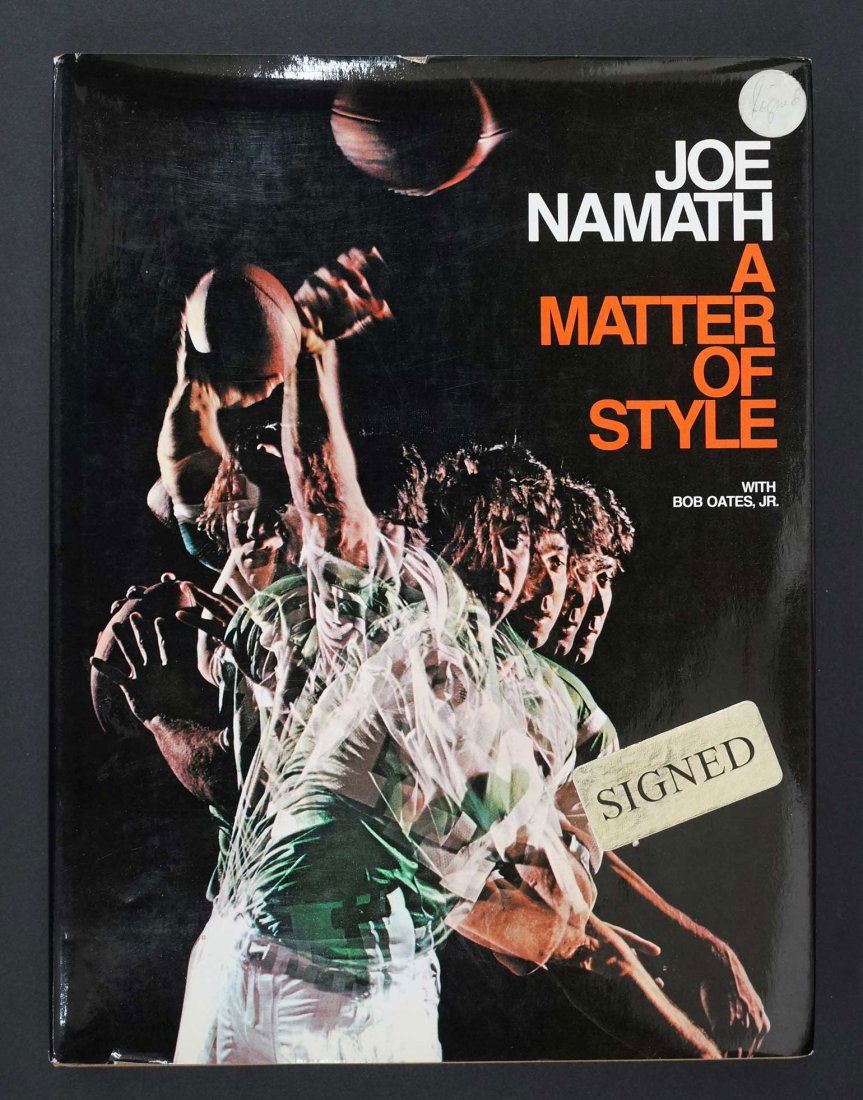 Joe Namath {A Matter Of Style} Signed Hardcover Book (1 of 2)