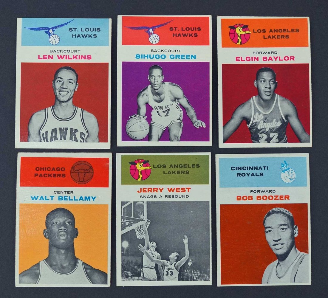 1961 Fleer Basketball Group of (25) Cards. No (1 of 3)