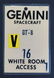 Original Gemini 8 White Room Access Badge. From estate