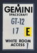 Original Gemini 12 White Room Access Badge. From estate