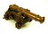 Model Cannon, Solid Brass on Wooden Base, cannon