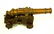Model Cannon, Solid Brass on Wooden Base, cannon - 2