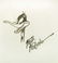 Friz Freleng Daffy Duck Sketch. Measures 5'' x 4.75'',