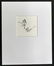 Friz Freleng Daffy Duck Sketch. Measures 5'' x 4.75'', - 2
