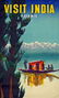 Kashmir Visit India Travel Poster, 39.75'' x 24.75''.