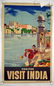 Udaipar India Travel Poster, 39.75'' x 25''. Fair to - 2