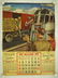 Burlington Route, Group of Six Railroad Calendars. - 6