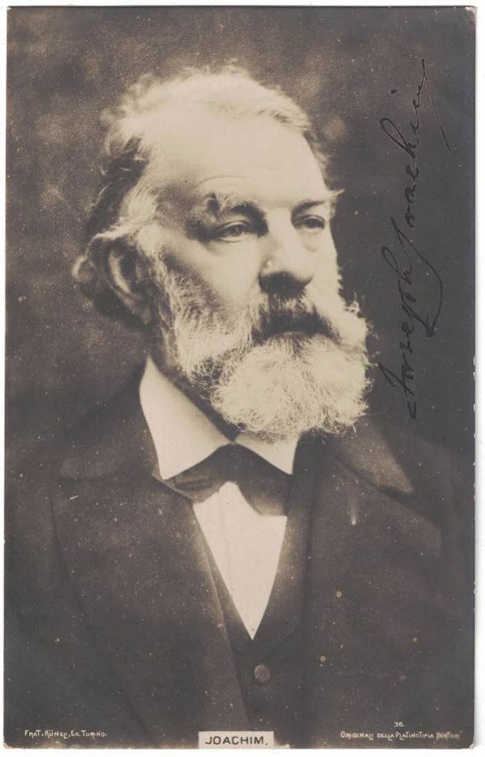 Joseph Joachim Autographed Real Photo Postcard (1 of 2)