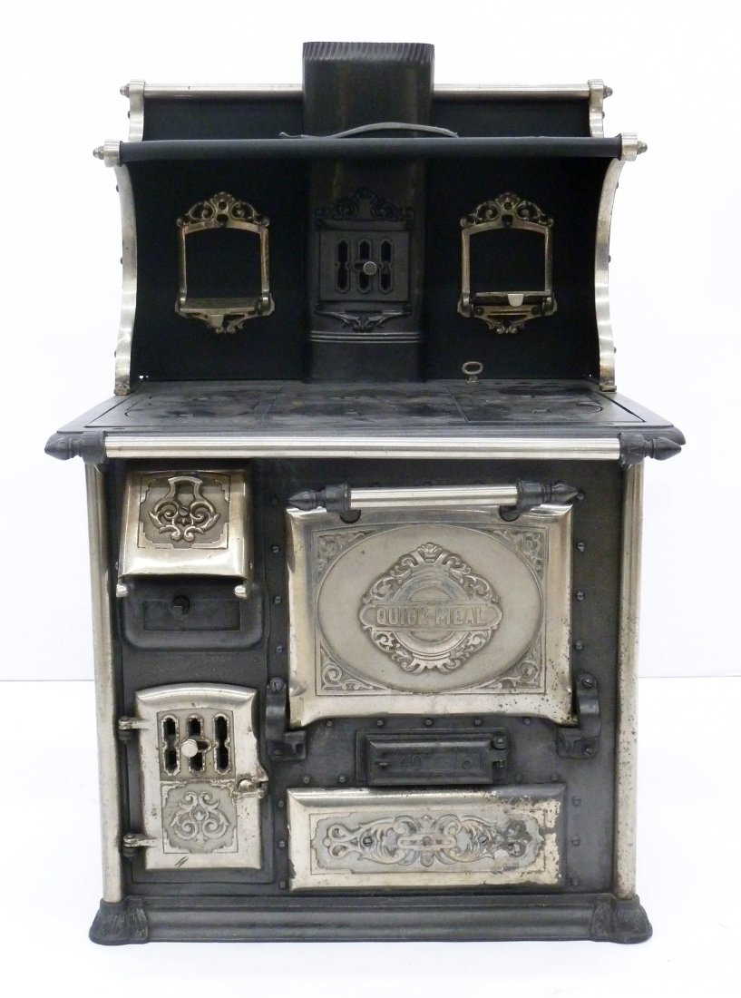 Antique Quick Meal Cast Iron Salesman Sample Stove 27"x