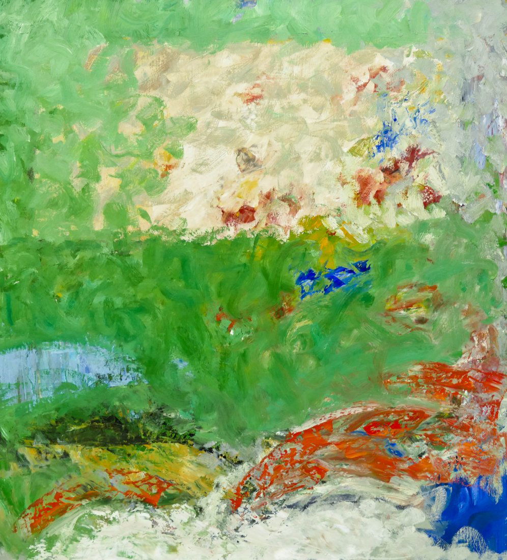 William Ivey (1919-1992 Washington) Untitled 1992 Oil: William Ivey (1919-1992 Washington) Untitled 1992 Oil on Canvas 40''x36'' Image. An impressive abstract expressionist work by this northwest artist. Signed and titled with Gordon Woodside Gallery, Sea