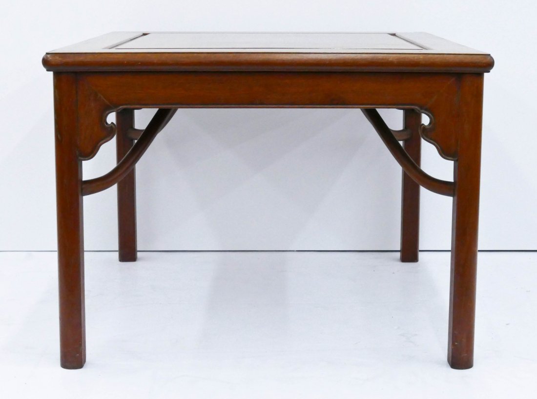 A Chinese Rosewood Square Table 22''x30''x30''. (1 of 3)