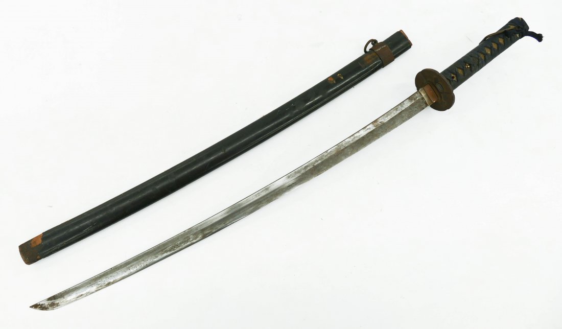 Japanese Katana Samurai Sword 36''. Antique sword with (1 of 3)