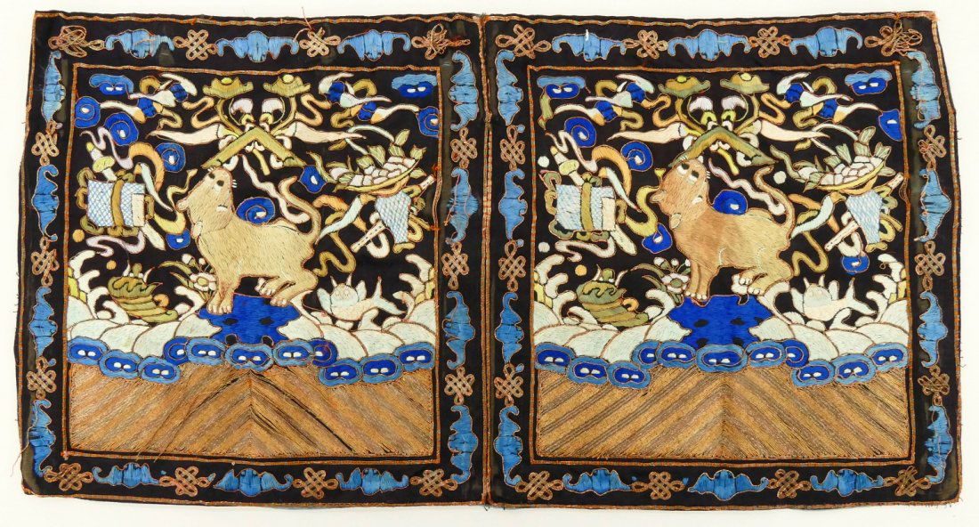 3pc Chinese Silk Rank Badges. Includes a sewn together (1 of 3)