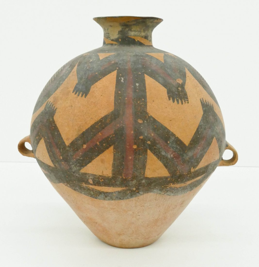 Chinese Neolithic Large Pottery Vessel 16.5''x15''. (1 of 2)