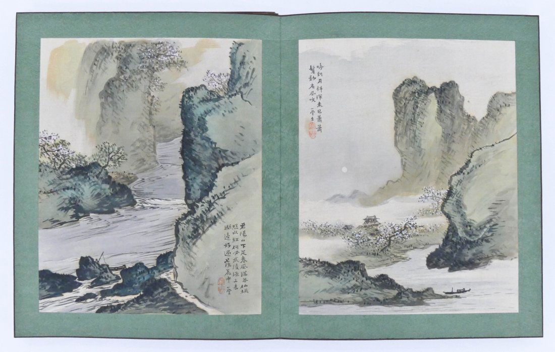 Shiokawa Ichido Japanese Scroll Painting Book (1 of 3)