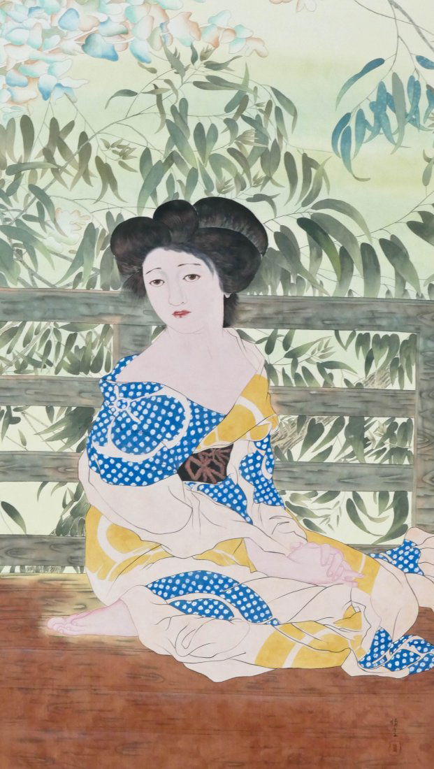 Kitano Tsunetomi (1880-1947 Japan) Seated Geisha (1 of 4)