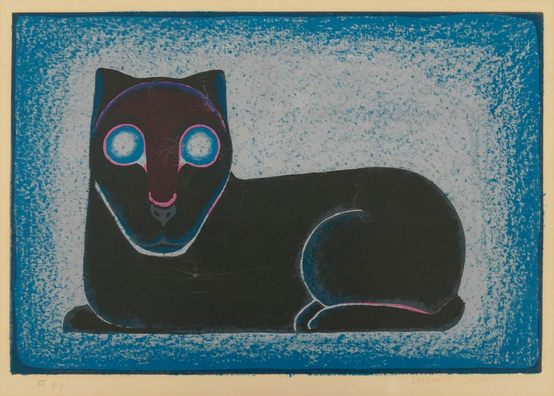 2pc Beniamino Bufano Color Lithographs. Includes a (1 of 3)