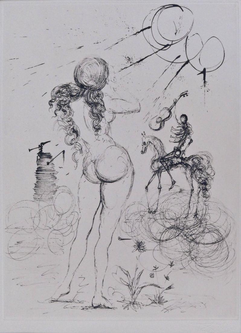Salvador Dali ''Poemes Secrets'' 1967 Drypoint Etching (1 of 3)