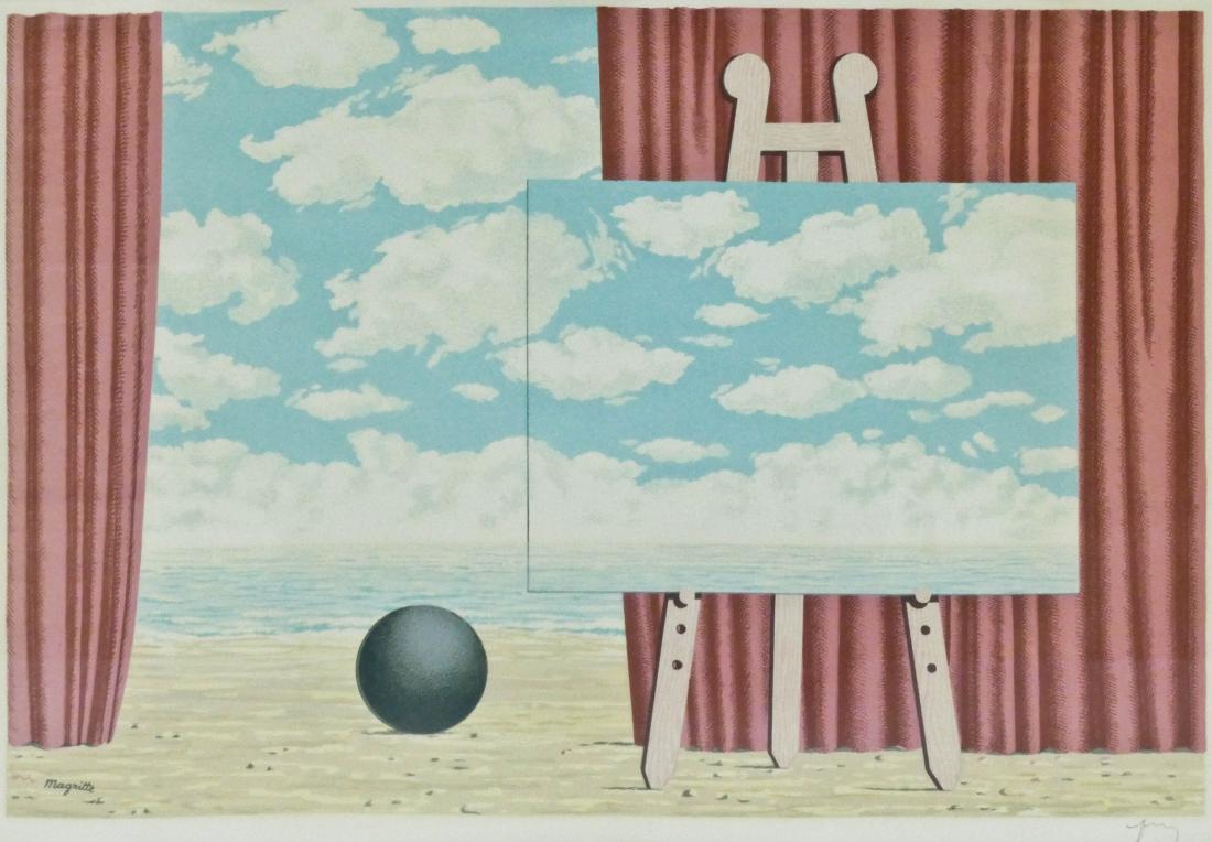 After Rene Magritte ''La Traversee Difficile'' 1968 (1 of 3)
