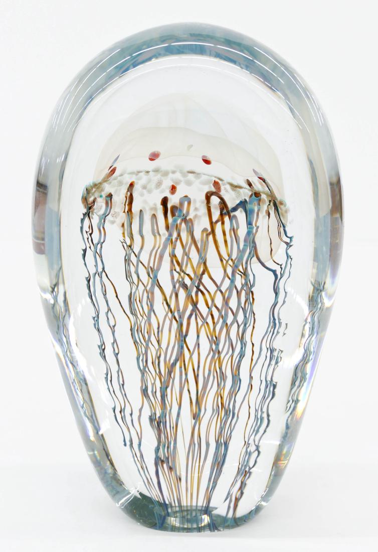 Richard Satava (b.1950 American) Jellyfish Paperweight (1 of 4)