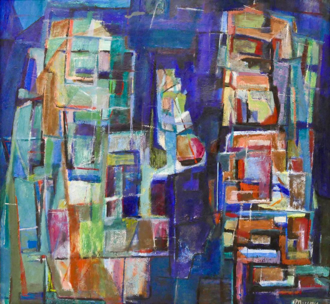 Maury Haseltine (1925-1998 Oregon) Untitled Abstraction (1 of 3)