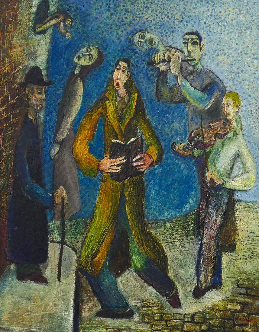 David Cohen (b.1927 American) ''Street Singers'' 1949 (1 of 4)