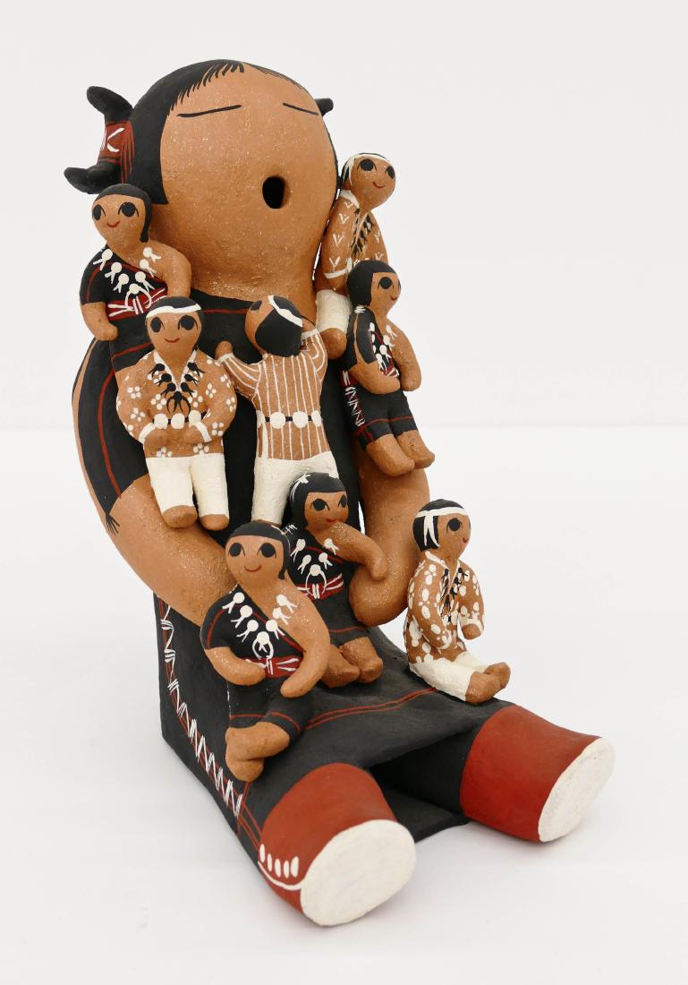 Margaret Quintana Storyteller 1989 Ceramic Sculpture (1 of 2)