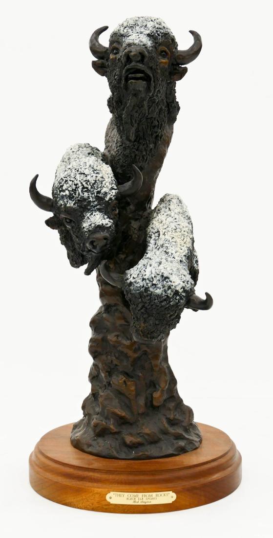 Bob Stayton (b.1928 Montana) ''They Come From Rocks: (1 of 3)