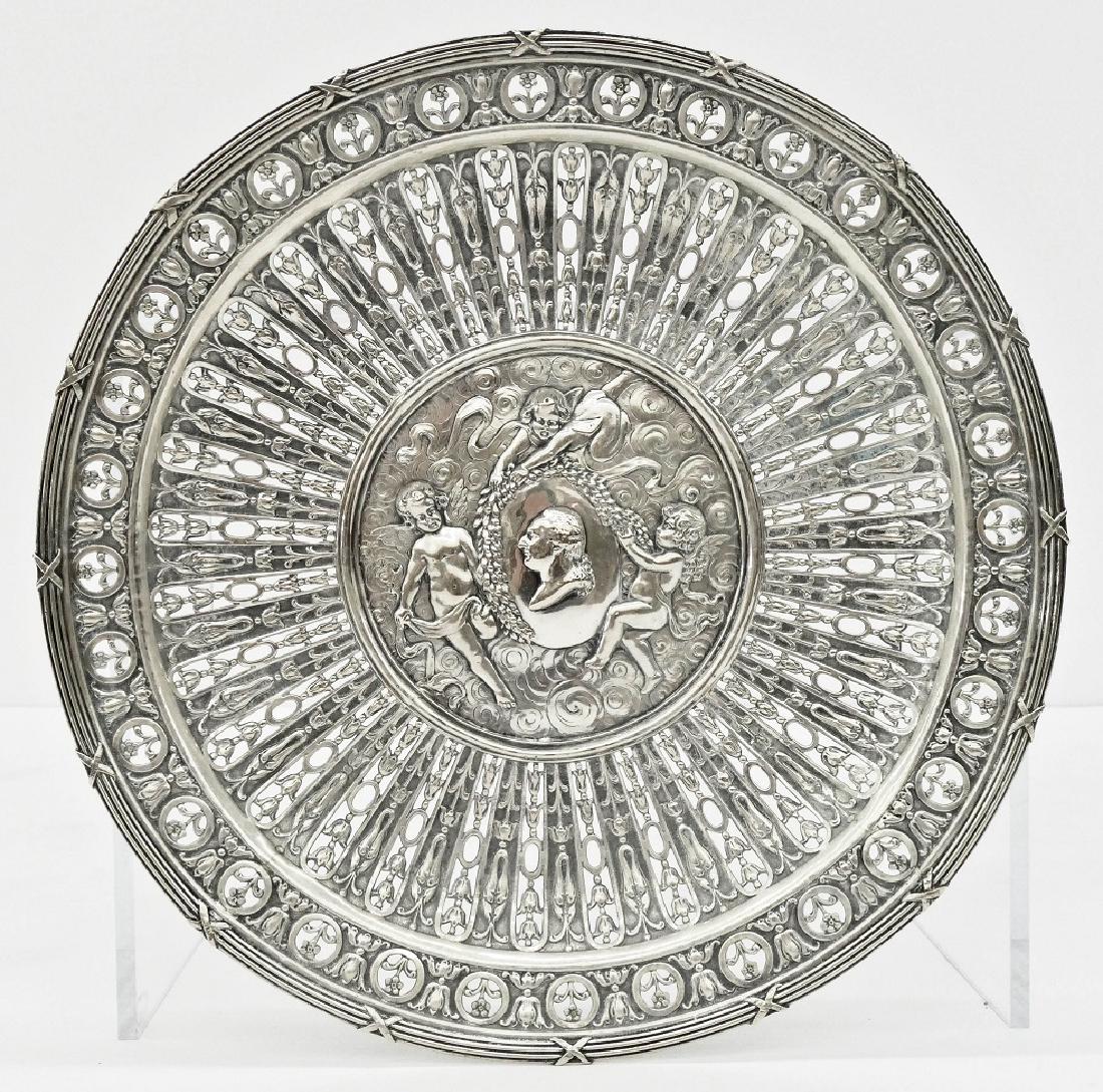 George Roth German Hanau Pierced Silver Tray (1 of 2)