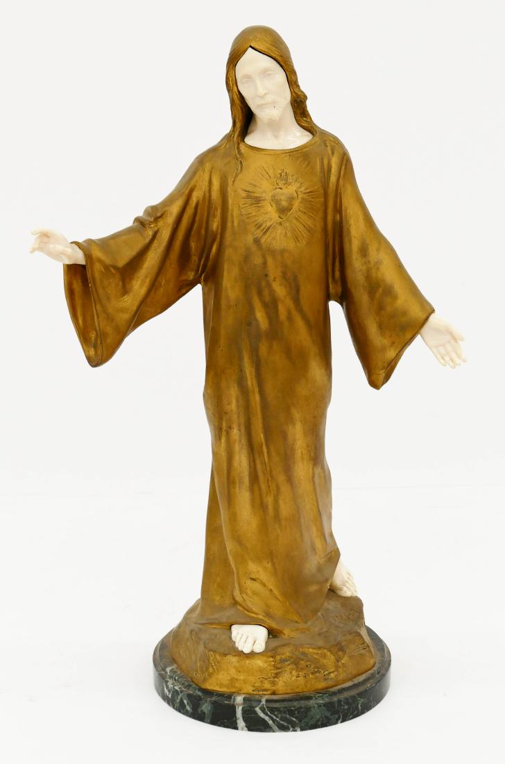 Jean Paul Baptiste Gasq (1860-1944 French) Christ Gilt (1 of 3)