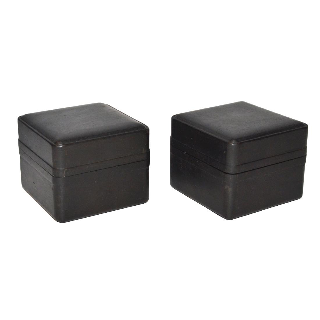 Qing, A Pair of Small Zitan Square Box (1 of 6)