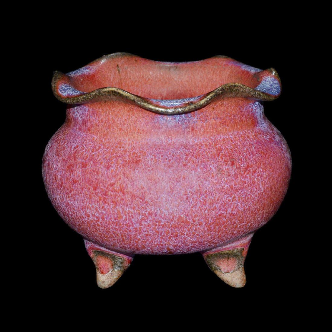 Southern Song Dynasty, Junyao Crimson Tripod Censer (1 of 7)