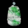 A Fine and Relief-Carved Jadeite Ruyi Lotus Blooms with