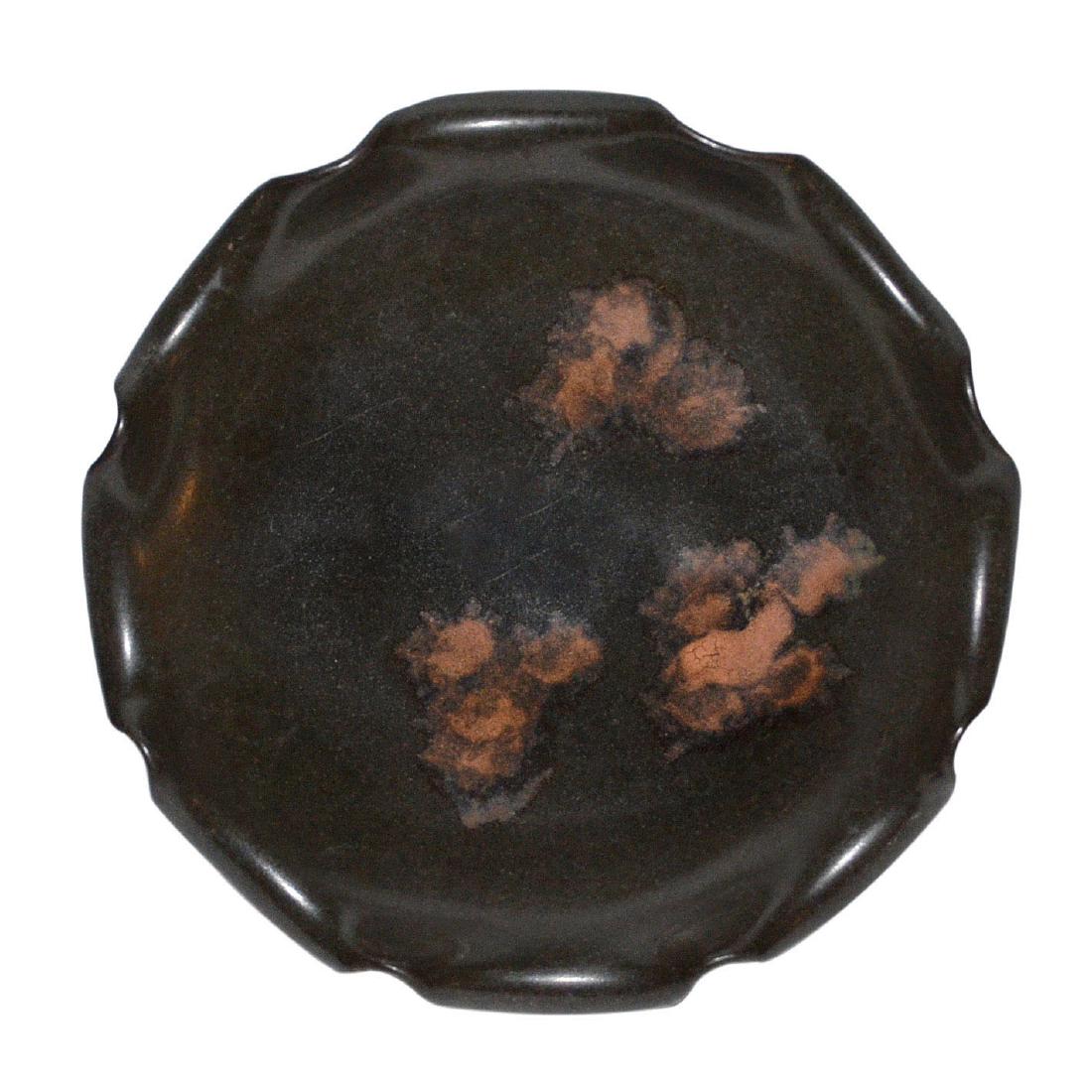 Song Dynasty, Jizhouyao Brown-Rust Splashed Plate with (1 of 4)