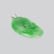 An Apple Green Jadeite Pendant Carved on Both Sides - 3