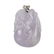 Jadeite Lavender Carved on Both Sides Bat-Pouch Pendant