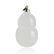 Icy Jadeite Double-Gourd Pendant