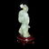 Qing Dynasty, Finely Carved Xiu Yan Jade Figure of Two - 4
