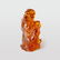 Carved Golden Amber God of Longevity with Children - 2